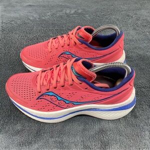 Saucony Women's Coral and Blue Athletic Shoes